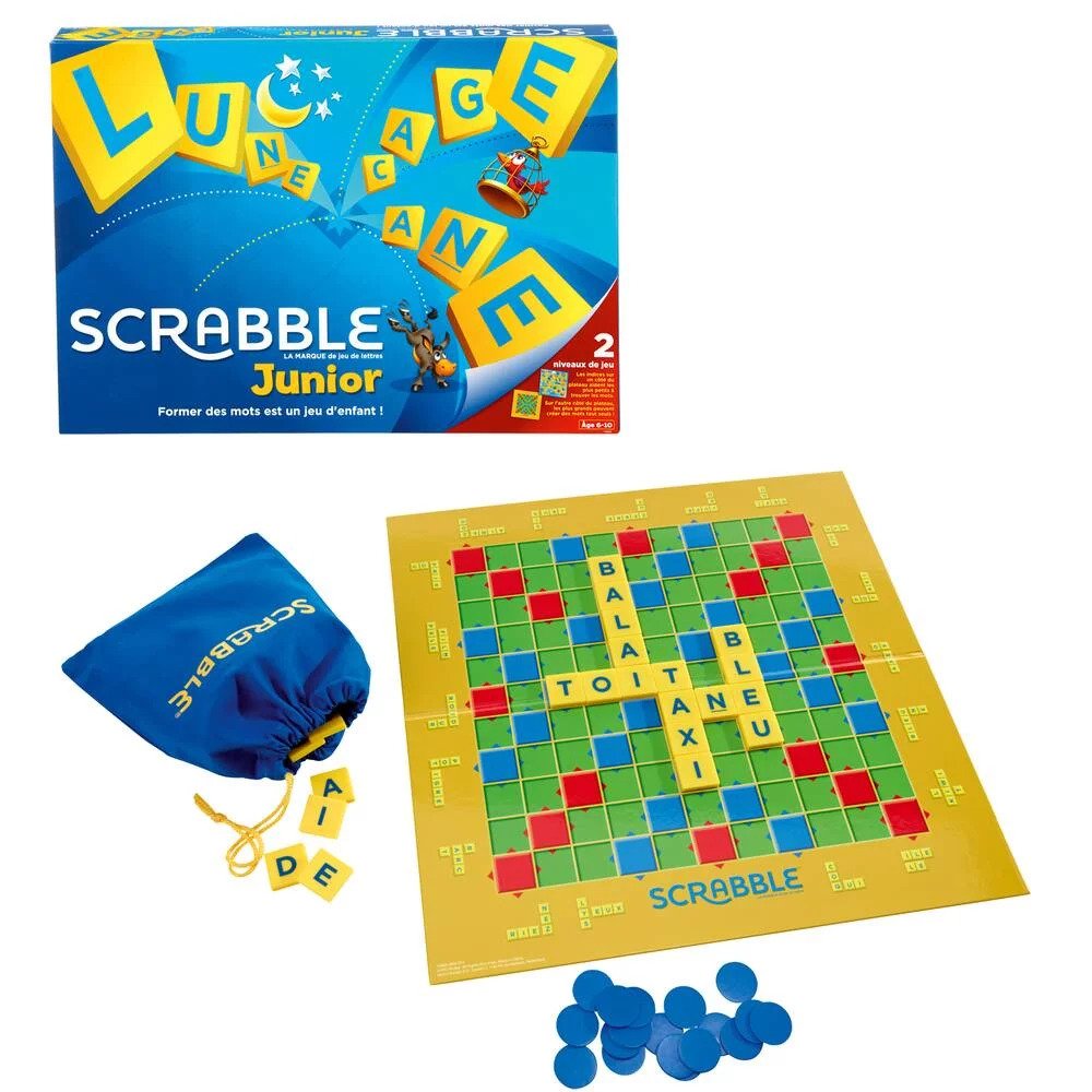 Jeu de lettres Mattel Scrabble Junior
