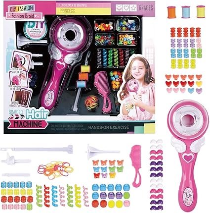 Appareil à tresser les cheveux – Outil de tressage électrique, kit d’accessoires de coiffure