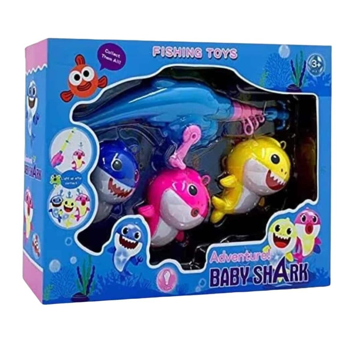 Jeu de pêche à 3 figurines