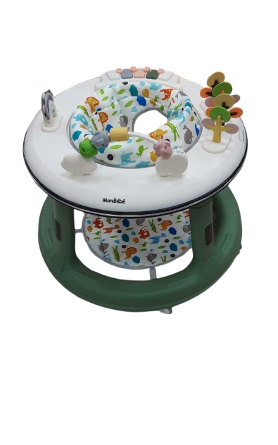 Trotteur Monbebe pour bébé – Poussette musicale avec plateau de jeu interactif – Pliable et réglable